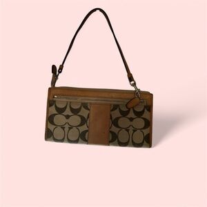 Coach Clutch with strap and cardholders